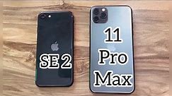 iPhone 11 Pro Max vs iPhone SE 2 in 2023 / iOS 16.4.1
