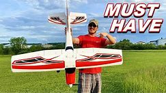 BEST RC Plane Under $200 of 2020 - Arrows Bigfoot 1300mm Lights & Flaps - TheRcSaylors