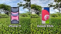 Mending iPhone?? 🤔 Tes Kamera iPhone 11 vs Galaxy A52s 5G