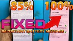 iPhone 12 Pro Battery Replacement | Remove Important Battery Message