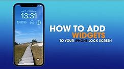 iOS 16 | How to add Widgets to the lock screen on iPhone | iOS adding lock screen Widgets.