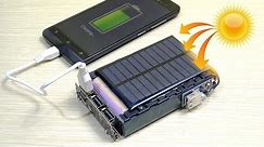 How to make a SOLAR POWER BANK charger for mobile