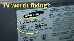 SAMSUNG PLASMA TV Will Not Turn On! Is It Worth fixing$$$ | Let's find out