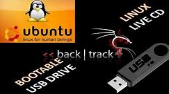 How to make a linux live CD & bootable usb drive for any linux version Kali, ubuntu