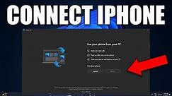 How to Connect iPhone to Windows 11 Using Phone Link