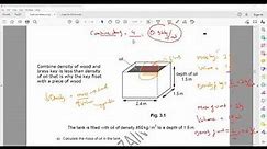 Mass Weight and Density Questions Cambridge IGCSE/O level Physics 0625/0972/5054 Lesson 15a