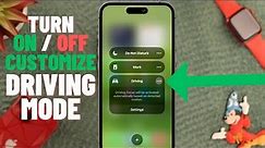 How To Turn Off Driving Mode On iPhone! [ON/OFF]