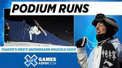 Thayers Men’s Snowboard Knuckle Huck: Top 3 Runs | X Games Aspen 2024