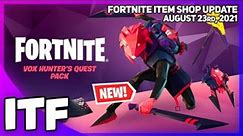 Fortnite Item Shop *NEW* VOX HUNTER V-BUCK PACK! [August 23rd, 2021] (Fortnite Battle Royale)