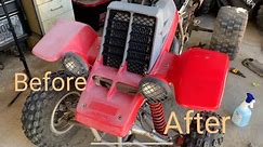 How To Restore ATV or Motorcycle Fenders / Plastics Fastest Method