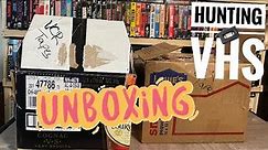 I bought them all! Mystery Unboxing Of Big Yard Sale Score - Hunting VHS Tapes