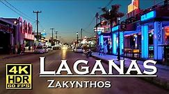 Laganas , Zakynthos in 4K 60fps HDR ( UHD ) Dolby Atmos 💖 The best places 👀 , walking tour