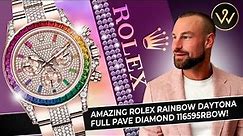 The ULTIMATE Rolex Daytona Rainbow full Pavé Diamond! 116595RBOW-0002