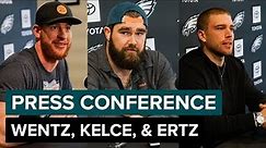Wentz, Kelce, & Ertz Discuss Offseason Conditioning & More | Eagles Press Conference