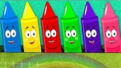 Crayons Colors Song | Learn Colors | Nursery Rhymes Songs For Kids | Baby Rhyme
