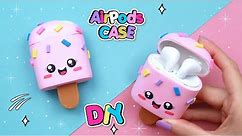 How to make CUTE HEADPHONES case DIY - HOW TO customize your AirPods - Cute Crafts Isa's World
