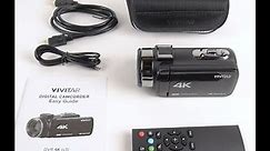 How to unbox, setup and use your new Vivitar 4k camcorder (dvr4k)
