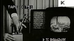 1950s Early TV Montage, Family Watching Television