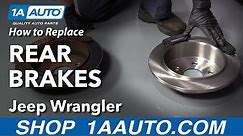 How to Replace Rear Brakes 06-18 Jeep Wrangler