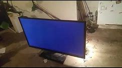 Toshiba led TV with blue screen no pictures