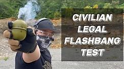 Most comprehensive civilian legal Flashbang Grenade Test
