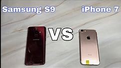 Samsung S9 vs iPhone 7. Speed test
