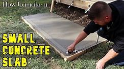 Concrete pad for beginners // DIY