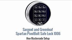 S&G Spartan 1006 Pivot Bolt - How to change your Master Code