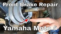 How to Repair and Replace Yamaha YFM200 YFM225 and YFM350 Moto 4 Front Brakes