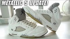 No Mo Gloss! Jordan Metallic 5 Restoration Update/Rant!