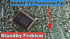 SHARP crt tv Protection Pin|| Sharp tv Protection mode.||Sharp tv.