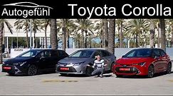 2020 Toyota Corolla FULL REVIEW Hatch vs Sedan vs Touring Sports comparison Hybrid 1.8 vs 2.0