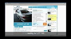 Using Pickles LIVE Auction to Bid for a vehicle online
