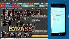 iPhone 6+ Hello Screen BYPASS iCloud 12.5.7 with UnlockTool