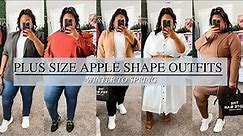 7 Plus Size Apple Shape Outfits for 2022 | Transitional Outfits Winter to Spring FROM HEAD TO CURVE