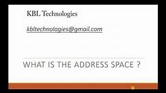 What is the address space | 32 bit architecture