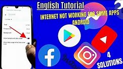 Apps Say No Internet Connection || Some Apps Not Working On Mobile Data Android [Fixed]