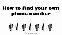 How to find your own phone number (Huawei)