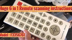 The Sharper Image Jumbo Giant Remote Instructions
