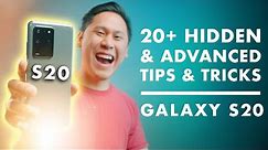 TOP 20+ SAMSUNG GALAXY S20, S20 PLUS & S20 ULTRA Tips, Tricks - Hidden & "Advanced Features"