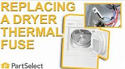 Dryer Troubleshooting: How to Replace a Thermal Fuse | PartSelect.com