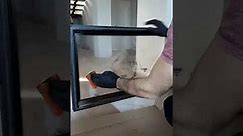 How to clean fireplace glass.
