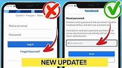 How to Recover Facebook Password without Phone Number Email & Password 2023 Reset Facebook Password