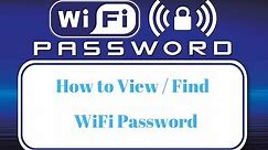 How to View Saved WiFi Password in Windows 10