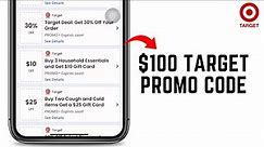 $100 Target Promo Code 2024 (LIMITED Deals)