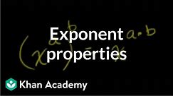 Exponent properties 3 | Exponent expressions and equations | Algebra I | Khan Academy