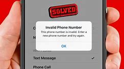 Fix Invalid Phone Number in Apple ID! This Phone Number is Invalid. Please Enter A New Number iPhone