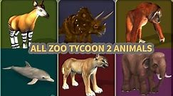 All Zoo Tycoon 2 Animals