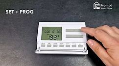 Programare termostat Computherm Q7RF, setarea zilei și a orei, resetare termostat | Tutorial
