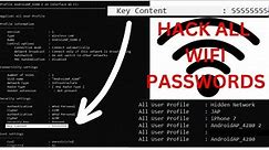 How To Hack All Wifi Passwords Using CMD (IN 2 MINUTES)
